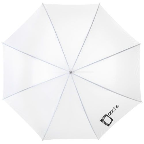 PF109018-8Karl 30_ Golfschirm mit Holzgriff_ weiss