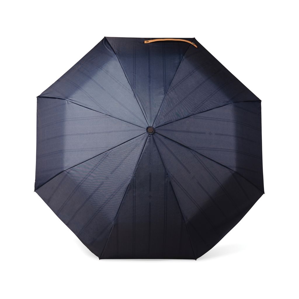 XDV85001-5VINGA Bosler AWARE™ 21_ faltbarer Schirm aus recyceltem PET_ navy blau