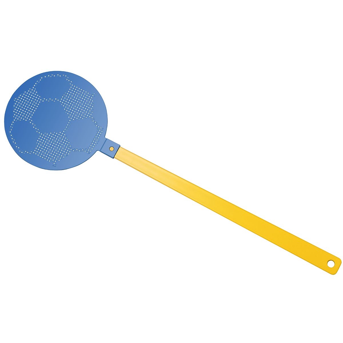 HE8410-4-3Fliegenklatsche _Fussball_ gelb_ blau HE8410-4-3Fliegenklatsche _Fussball_ gelb_ blau