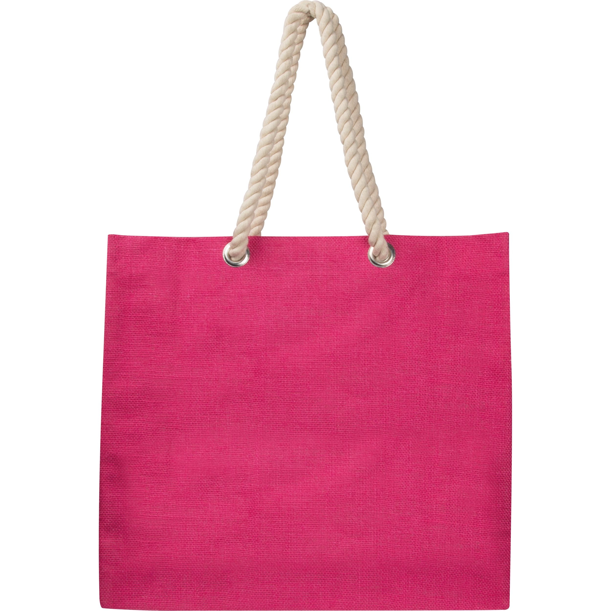 MA60865-11Jutetasche mit Kordelgriffen MILDRED_ pink