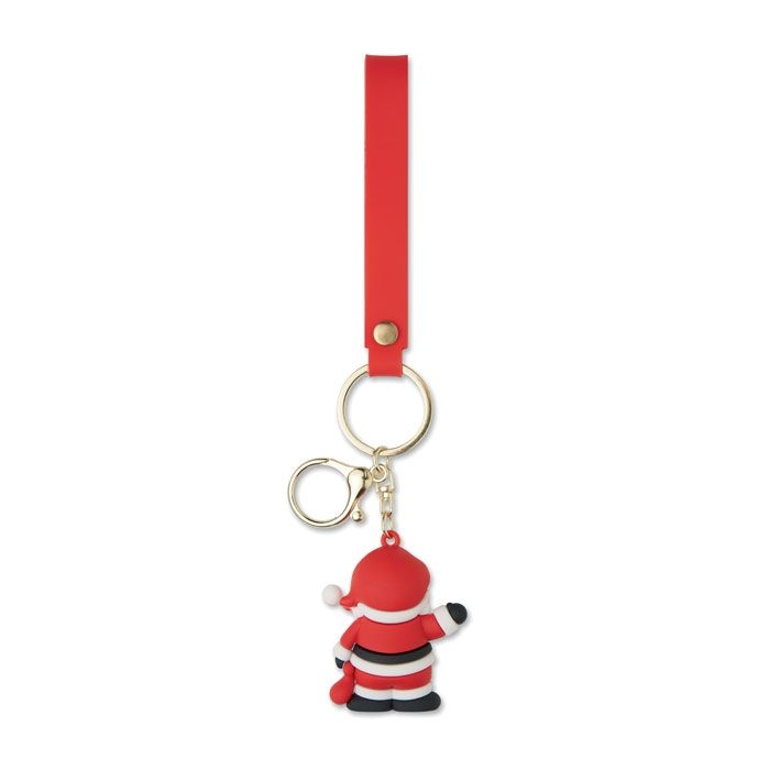 CX1605-05Santacharm Anhaenger Schluessel _ Tasche_ rot