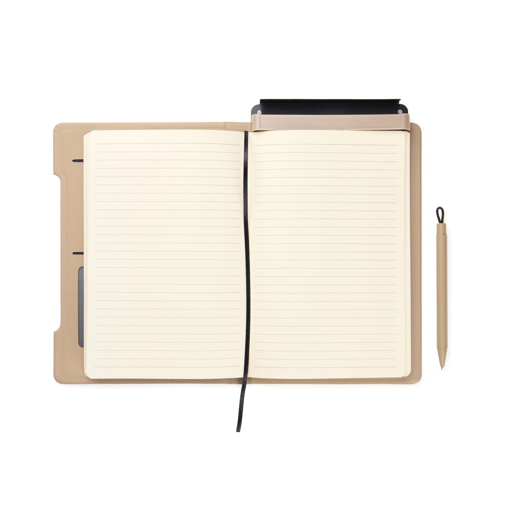 XDV77311-19VINGA Baltimore RCS 4-in-1 nachfuellbares Notizbuch_ greige