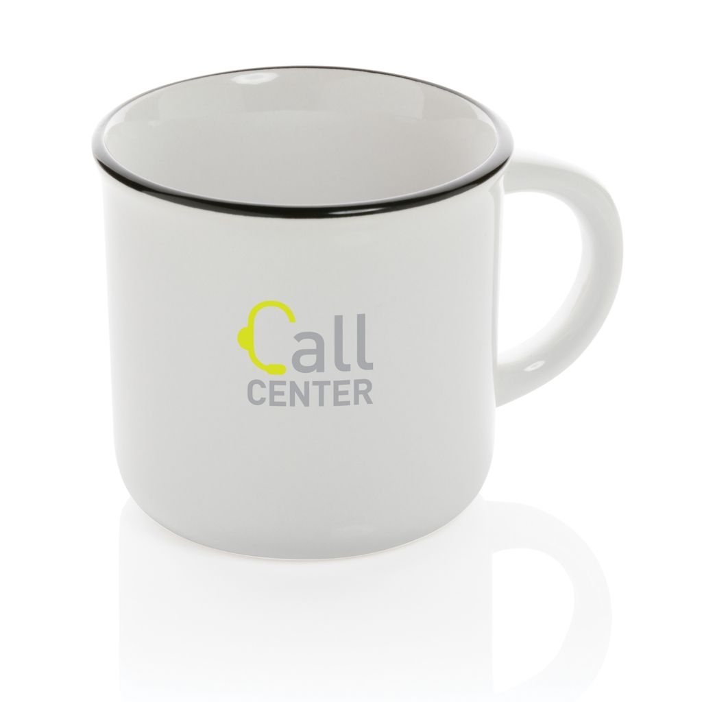 XDP434.03-3Vintage Keramiktasse_ 280ml_ weiss