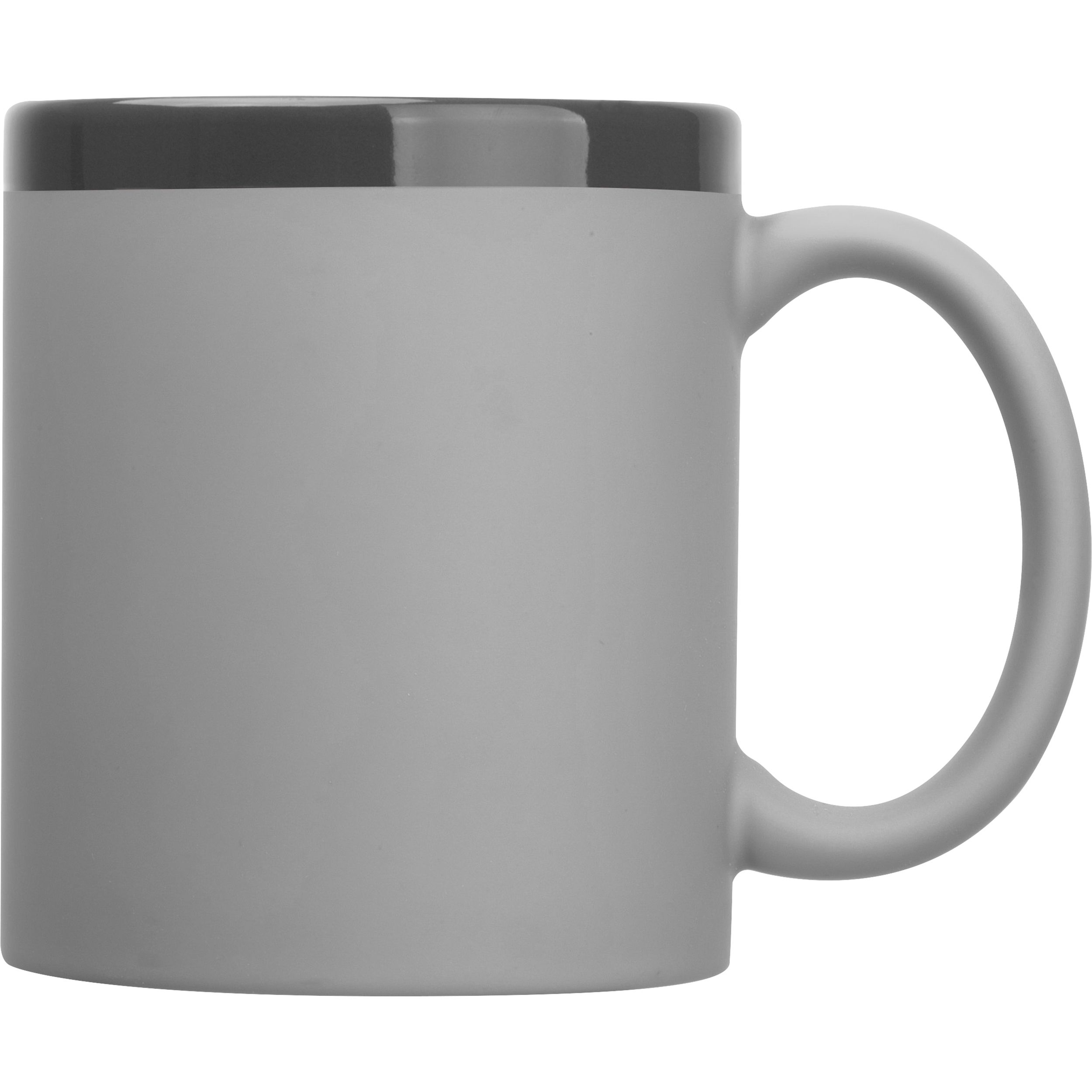 MA85497-07Keramiktasse 300ml  RONALD_ silbergrau