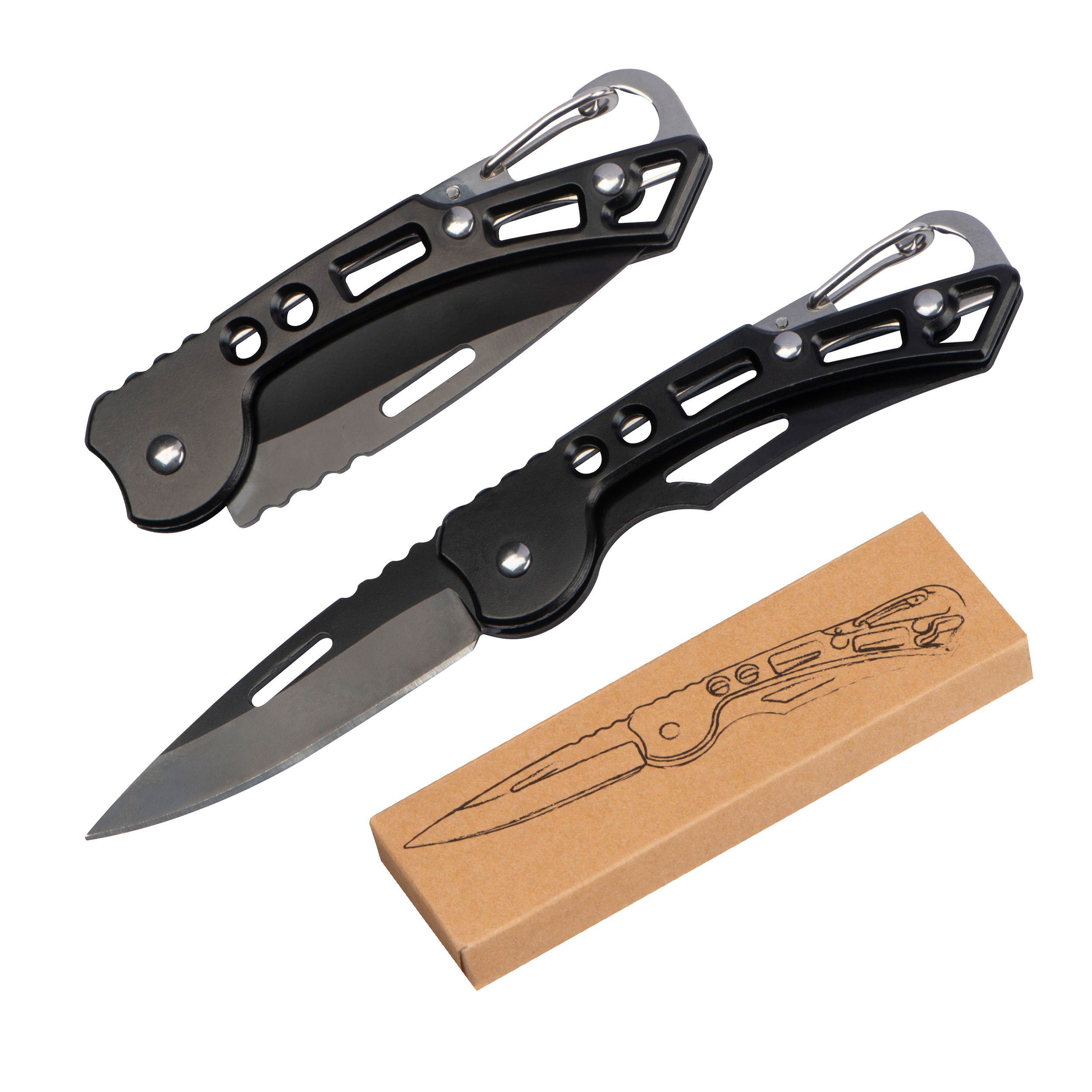 MA82332-03Taschenmesser mit Karabinerhaken_ schwarz