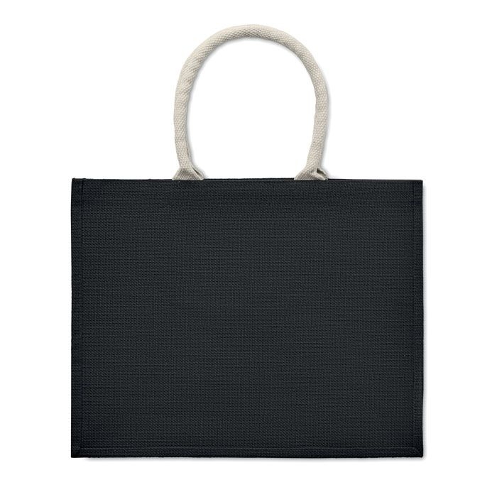 MO6443-03Aura Einkaufstasche Jute_ Schwarz