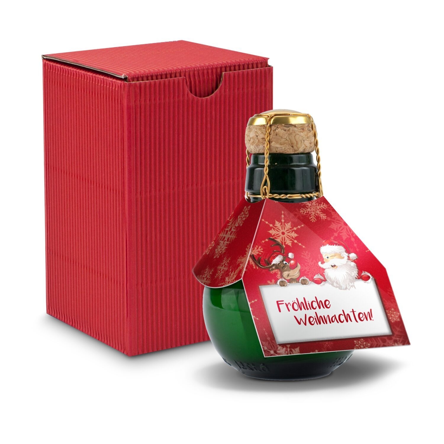 RP1371Kleinste Sektflasche_ Froehliche Weihnachten