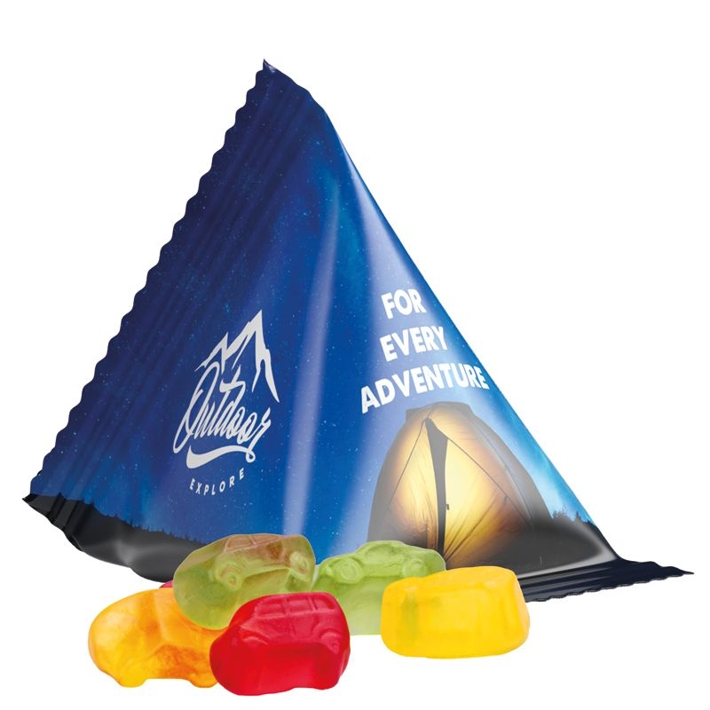 JG10063-9Tetraeder 15 g Trolli Fruchtgummi Standardformen_ Automischung_ weisse Folie