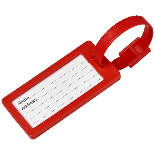 PF210191-3River Gepaeckanhaenger mit Fenster aus recyceltem Material_ rot