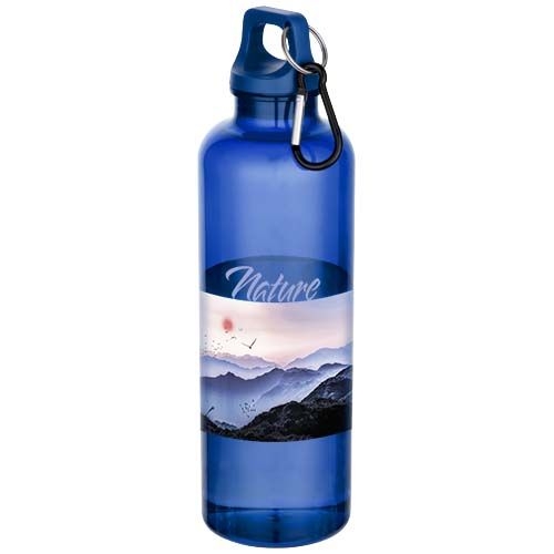 PF100877-6Oregon 750 ml RCS-zertifizierte Trinkflasche aus recyceltem Kunststoff mit Karabinerhaken_ royalblau