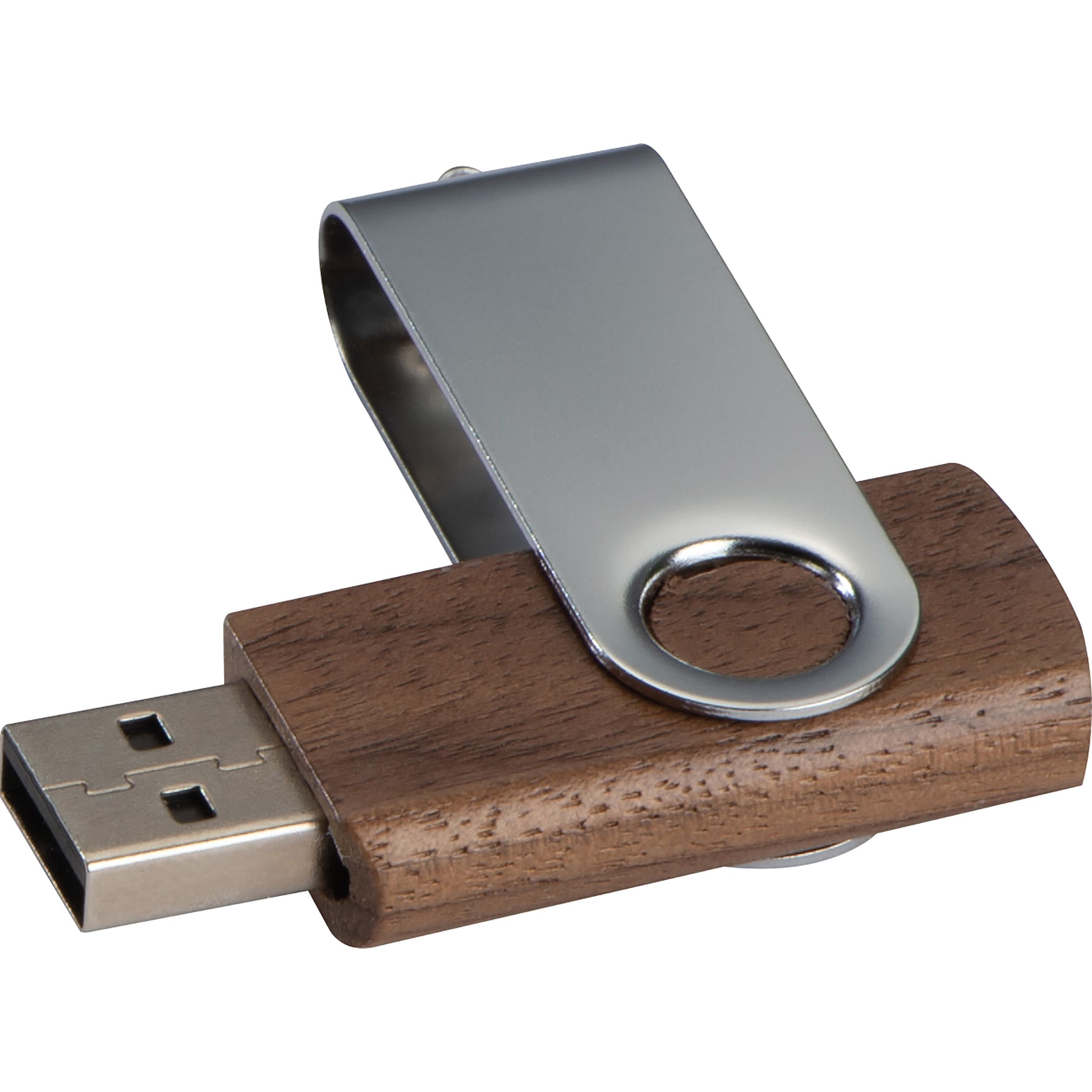 MA20878-01USB Stick aus dunklem Holz 4GB_ braun
