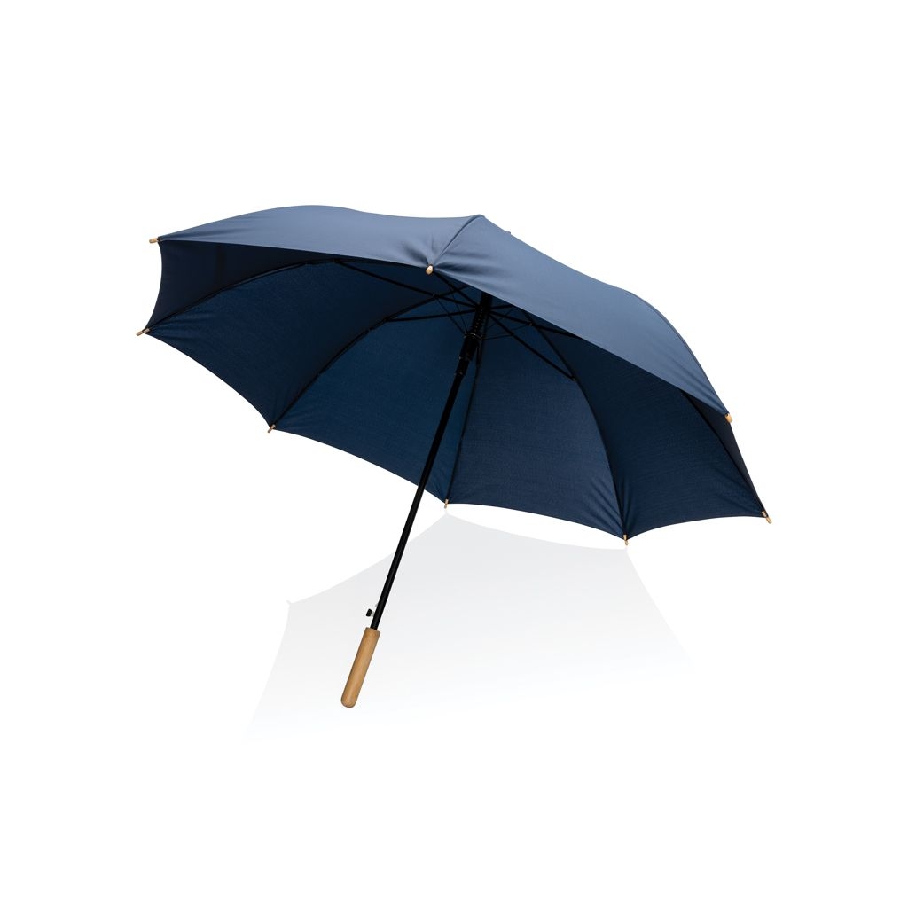 XDP850.66-527_ Impact AWARE™ RPET 190T Auto-Open Bambus-Schirm_ navy blau