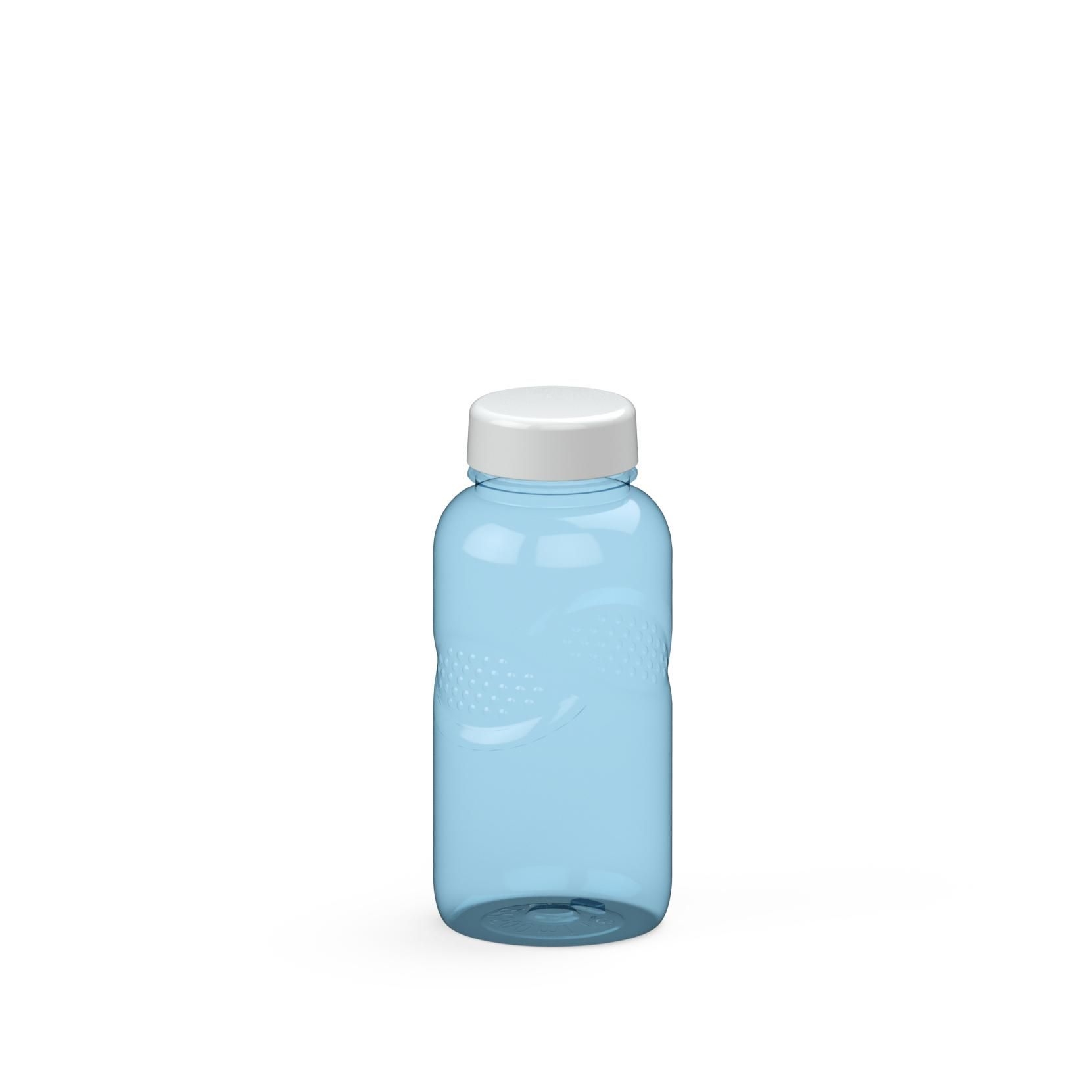 EL01570-5Trinkflasche Carve _Refresh_ 500 ml_ transparent-blau_ weiss