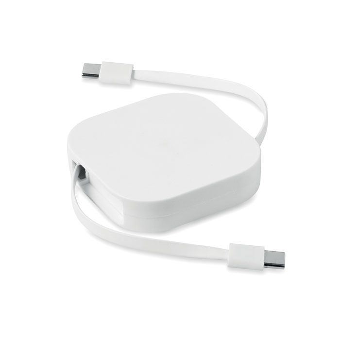 MO2924-06Linea 100 Einziehbares Ladekabel 100W_ weiss