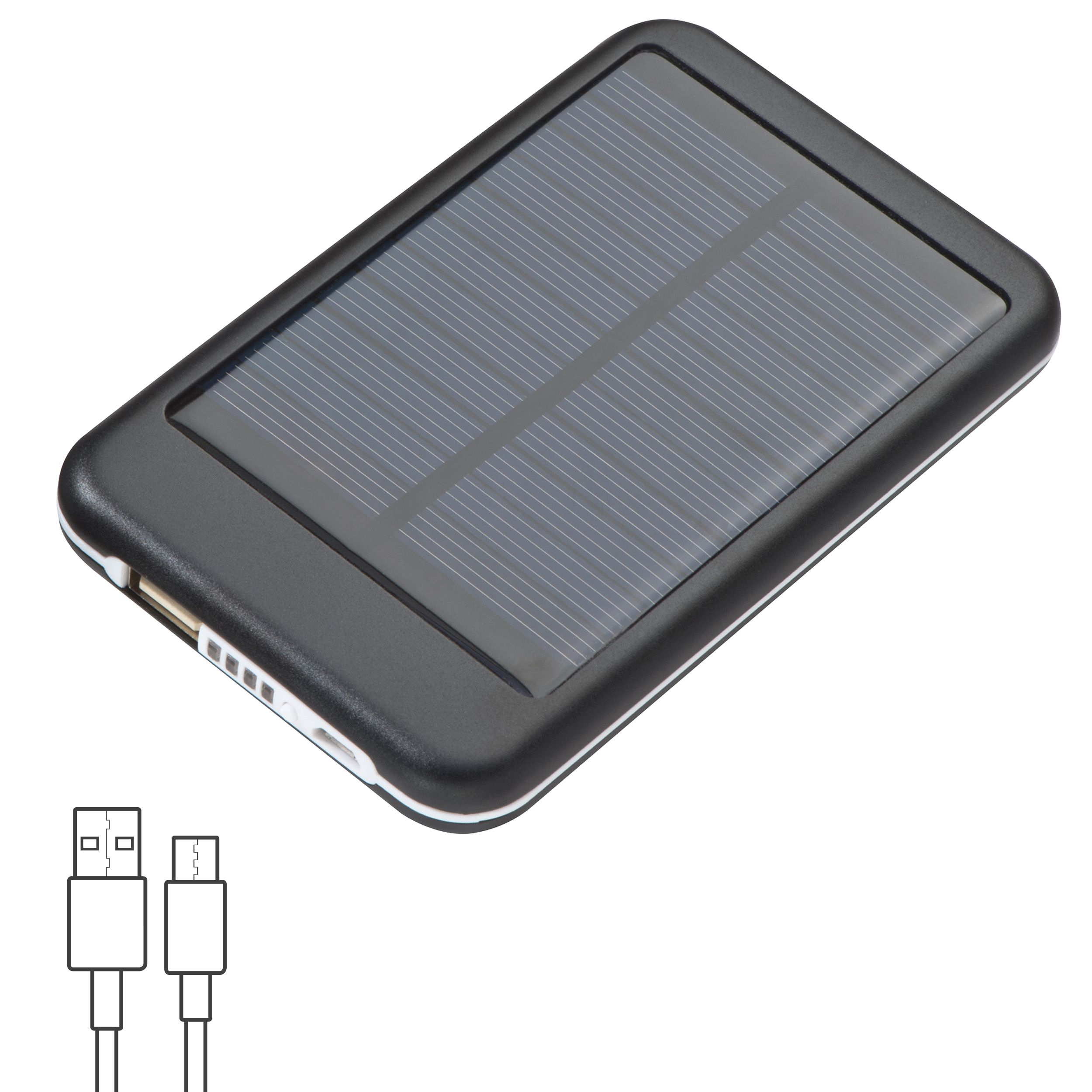 MA23559Solar Powerbank aus Metall mit 4.000 mAh LEONARD