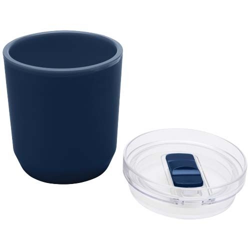 PF100852-4Hudson 180 ml doppelwandiger Becher aus recyceltem Kunststoff _ navy