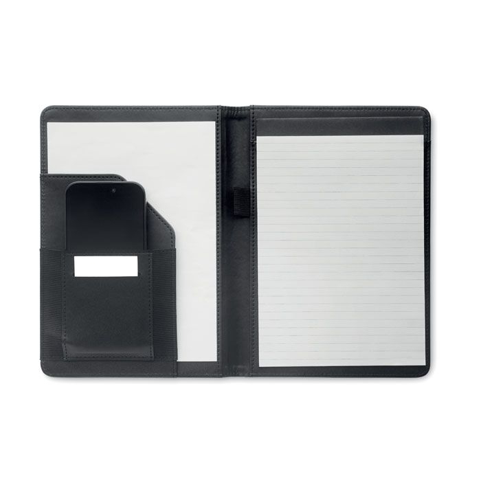 MO2569-03Folio DIN A5-Mappe 300D RPET_ schwarz