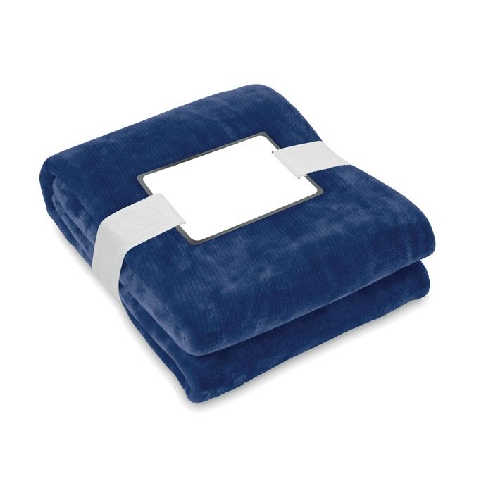 MO6804-04Logan RPET-Flanell Fleece-Decke_ Blau