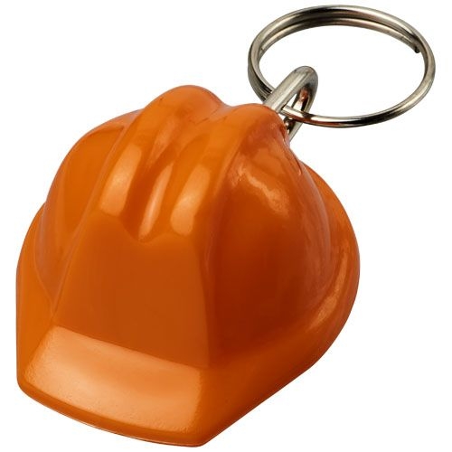 PF210189-2Kolt Schutzhelm Schluesselanhaenger aus recyceltem Material_ orange