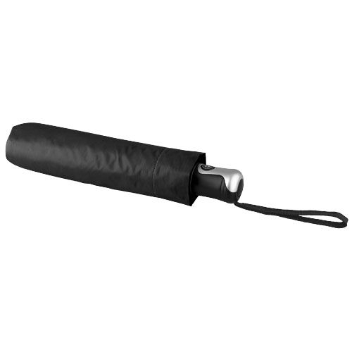PF109016-10Alex 21_5_ Vollautomatik Kompaktregenschirm_ schwarz_silber