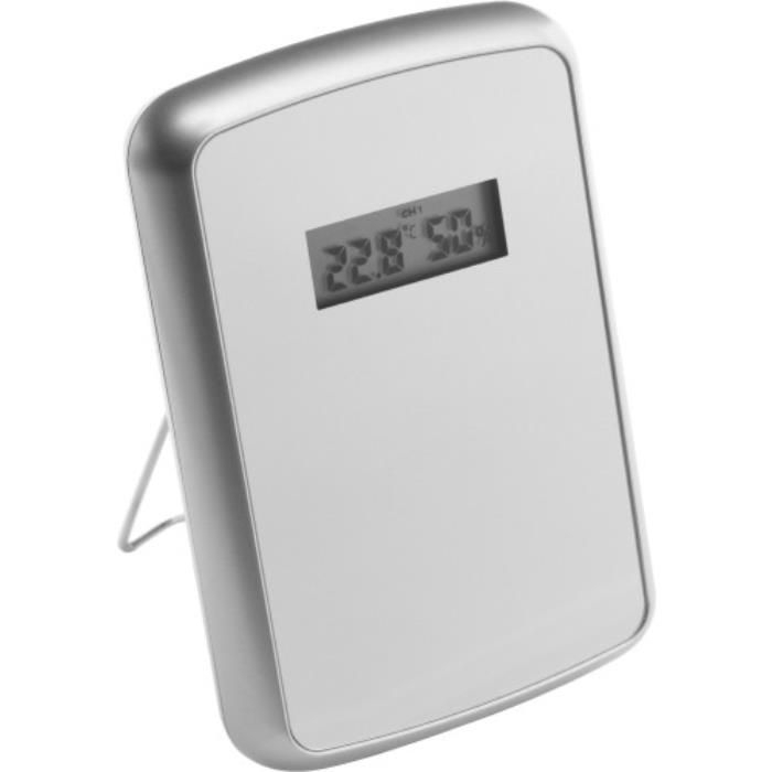 GI2063-32Wetterstation aus Kunststoff Raja_ Silber