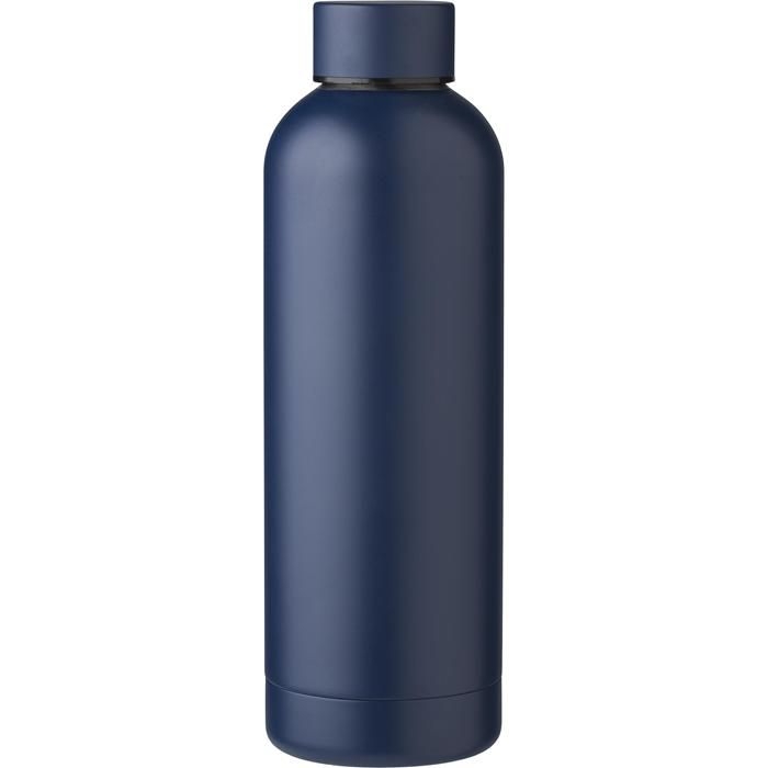 GI971864-536Flasche aus recyceltem Edelstahl _500 ml_ Isaiah_ navy