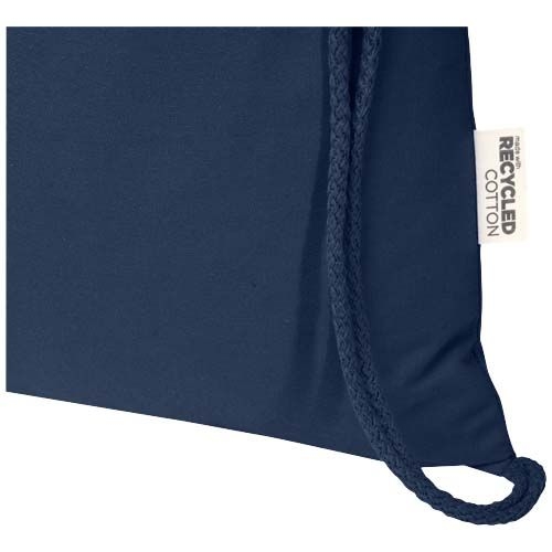 PF120791-5Peru Blend 180 g_m² Sportbeutel aus GRS recycelter Baumwolle 5L_ navy