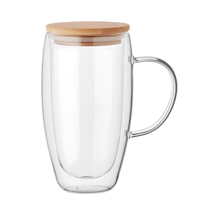 MO2673Existing Name Doppelwandiger Glasbecher 450ml
