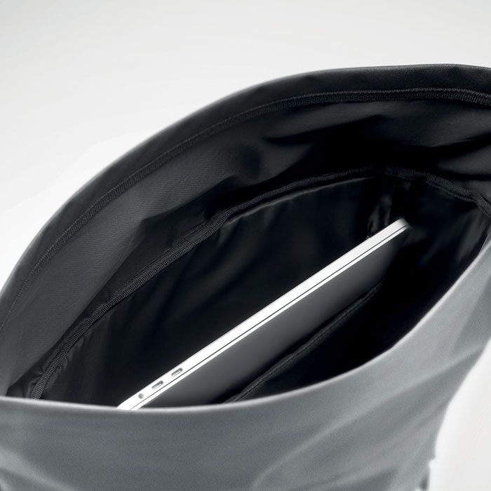 MO2056-16Bright Rollpack Reflektierender Rucksack_ mattsilber
