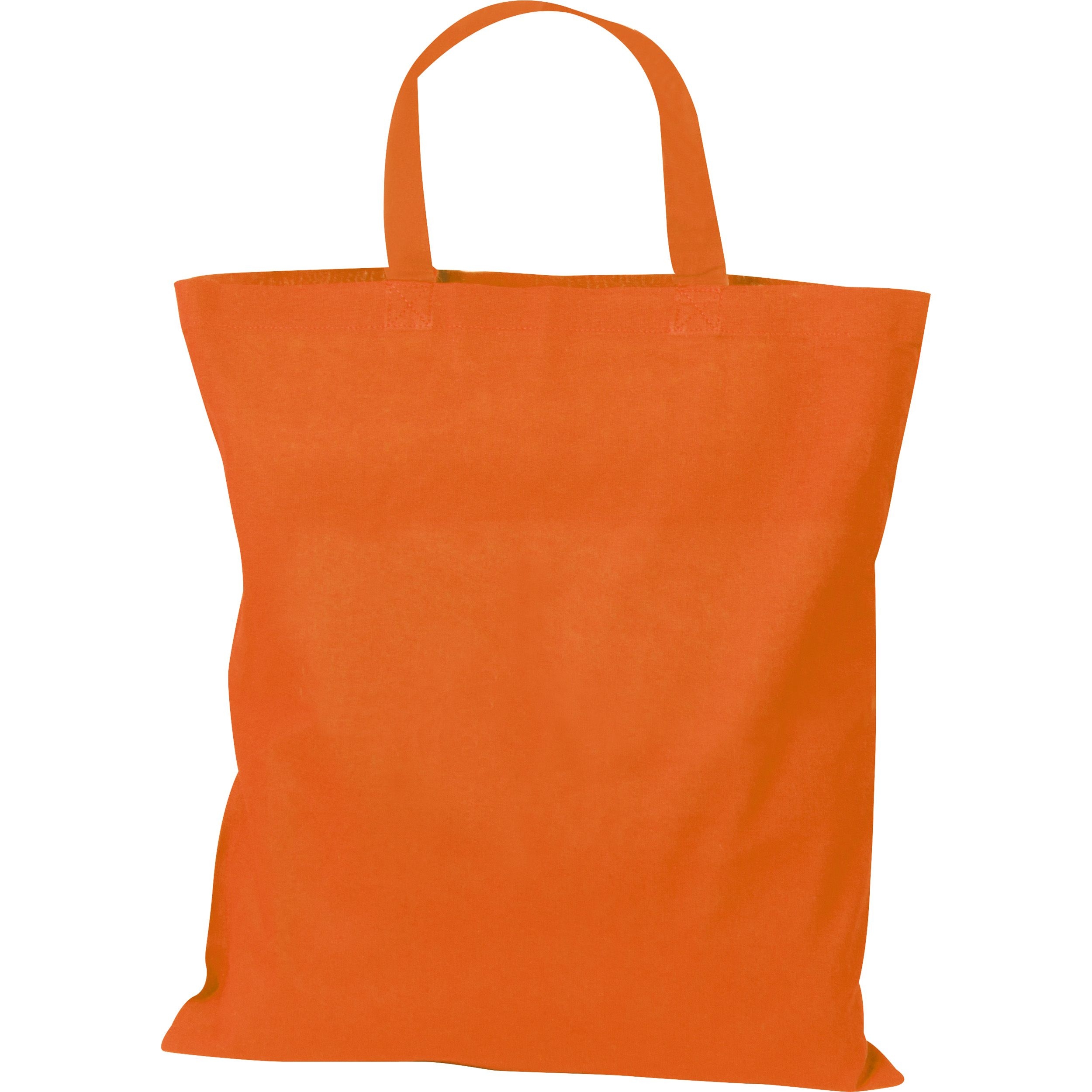 MA60680-10Baumwolltasche mit kurzen Henkeln MARSHALL_ orange