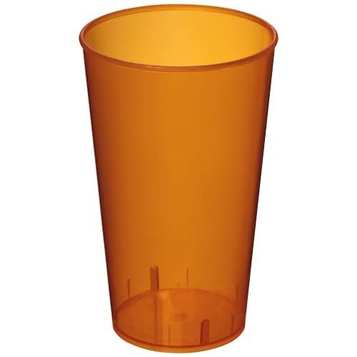 PF210037-17Arena 375 ml Kunststoffbecher_ transparent orange