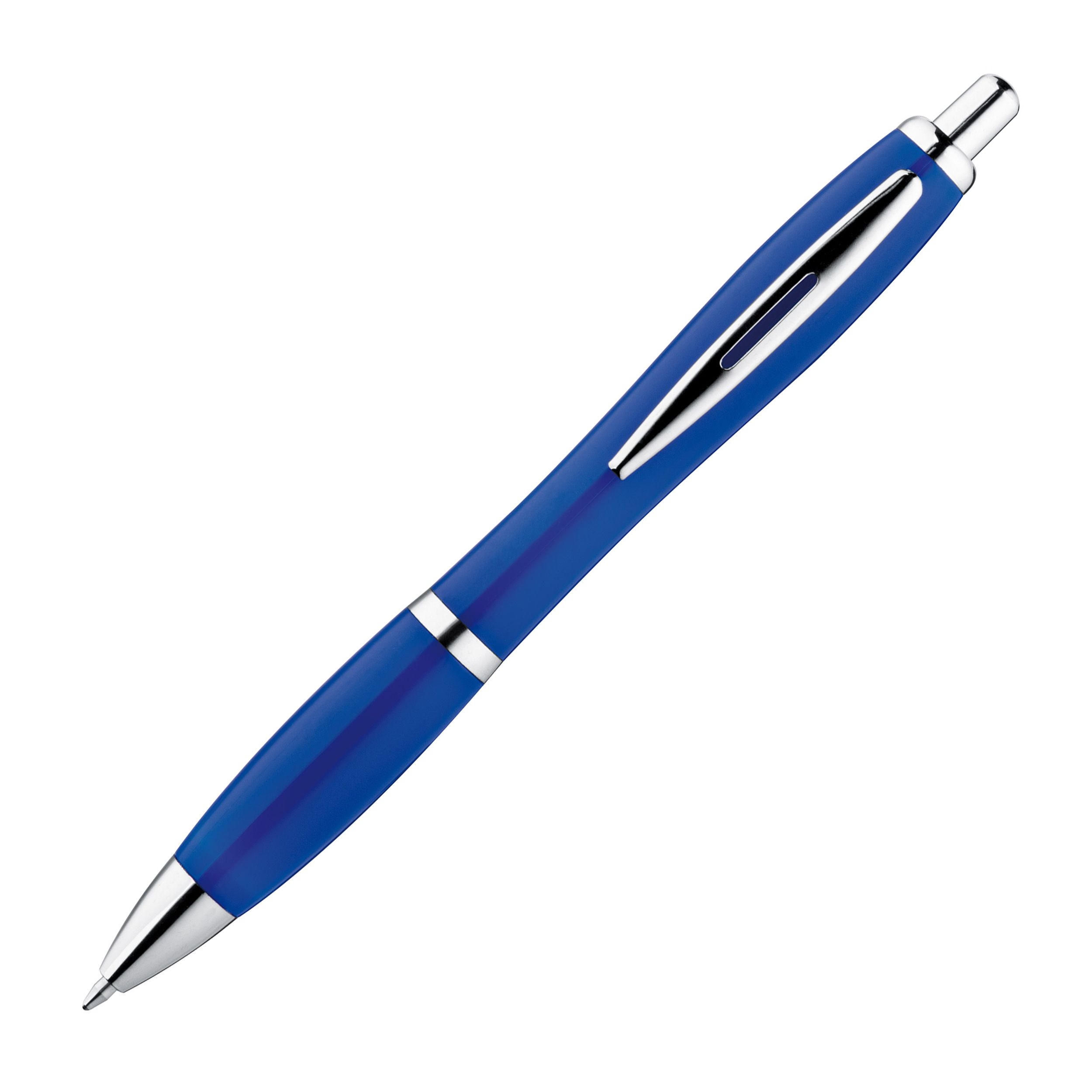 MA11679-04Kunststoffkugelschreiber vollfarbig _ blau