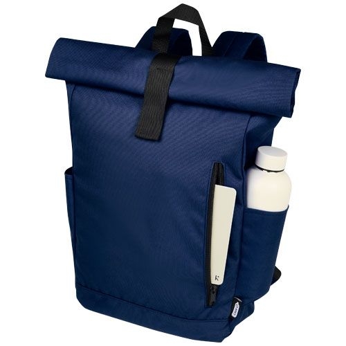PF120659-3Byron 15_6_ GRS RPET Roll-Top Rucksack 18 L_ navy