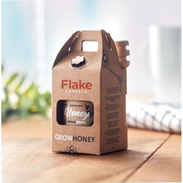 MO6440-40Dauber Wildblumenhonig-Set 50g_ holz