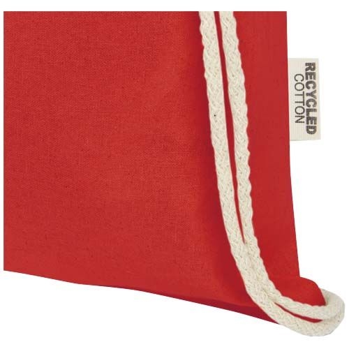 PF120735-3Oregon 140 g_m² Turnbeutel aus GRS recycelter Baumwolle_ rot