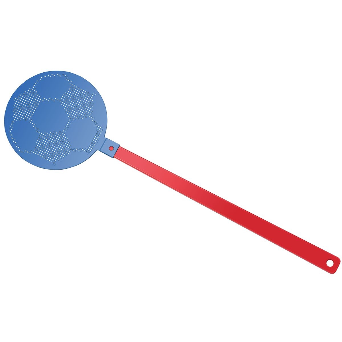 HE8410-1-3Fliegenklatsche _Fussball_ rot_ blau HE8410-1-3Fliegenklatsche _Fussball_ rot_ blau
