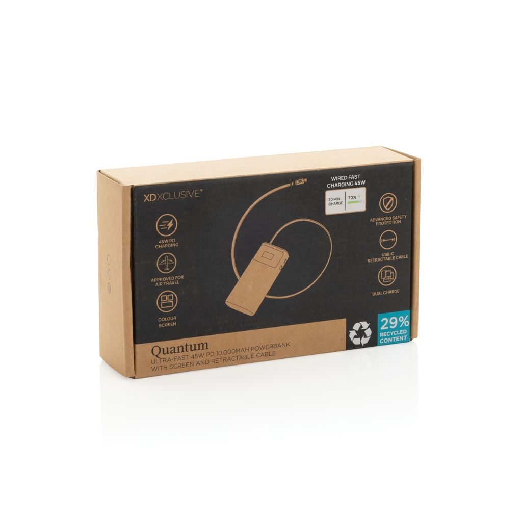 XDP322_79-02Quantum RCS Ultra-Fast 45W 10.000mAh Powerbank mit Display_ grau