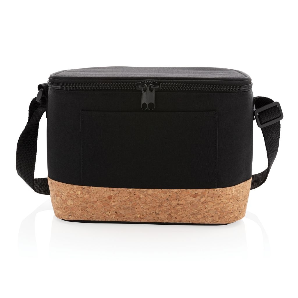 XDP422.26-1Two-Tone Kuehltasche mit Korkdetails_ schwarz