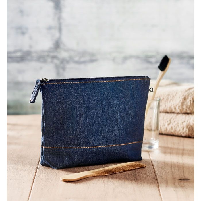 MO6421-04Style Pouch Denim Kosmetiktasche_ Blau