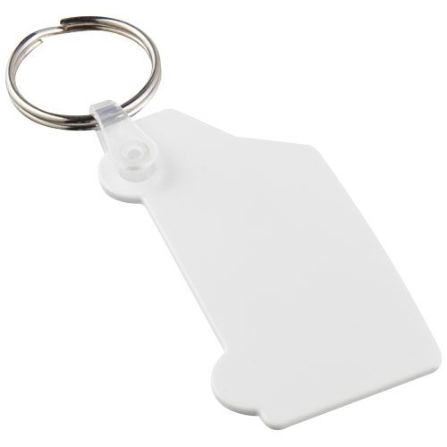 PF210474-1Tait Van Schluesselanhaenger aus recyceltem Material_ weiss