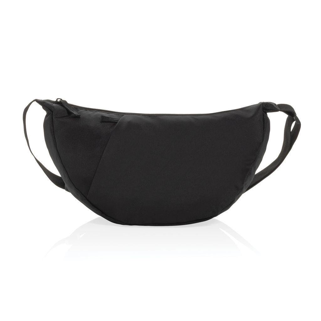 XDP763.51-01Crescent XL AWARE™ RPET Half-Moon Sling Tasche_ schwarz