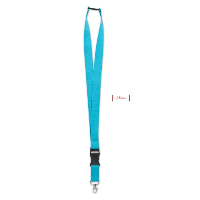 MO9661-12Wide Lany Lanyard mit Metallkarabiner_ Tuerkis MO9661-12Wide Lany Lanyard mit Metallkarabiner_ Tuerkis