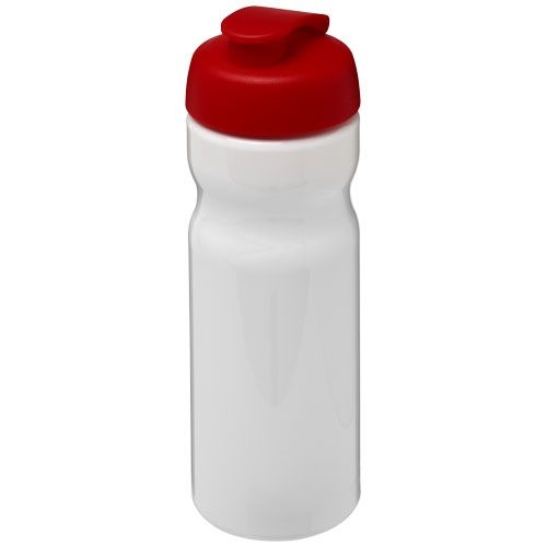 PF210045-19H2O Active® Base 650 ml Sportflasche mit Klappdeckel_ weiss_rot PF210045-19H2O Active® Base 650 ml Sportflasche mit Klappdeckel_ weiss_rot