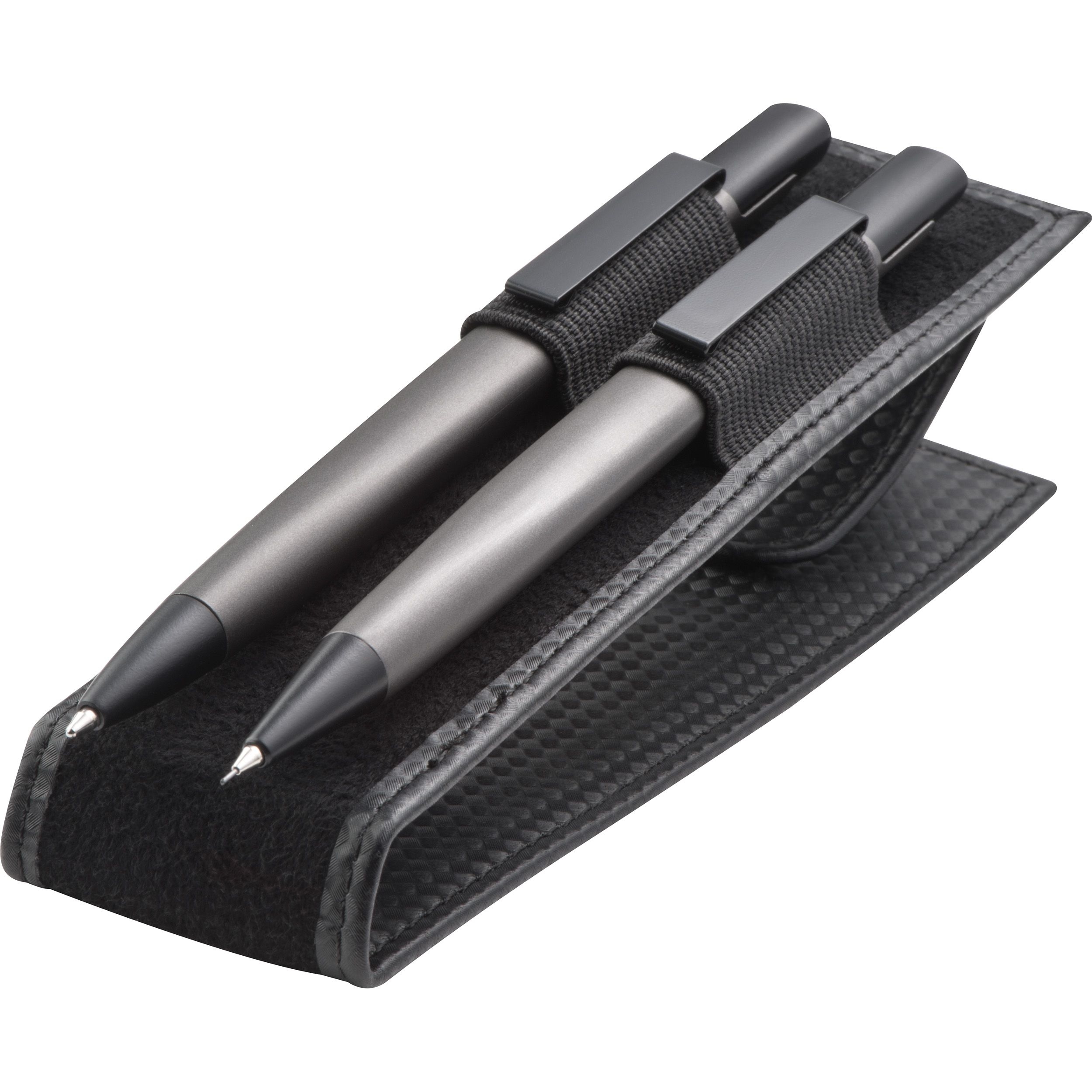 MA13544-77Set aus Kugelschreiber und Bleistift in Etui _ anthrazit