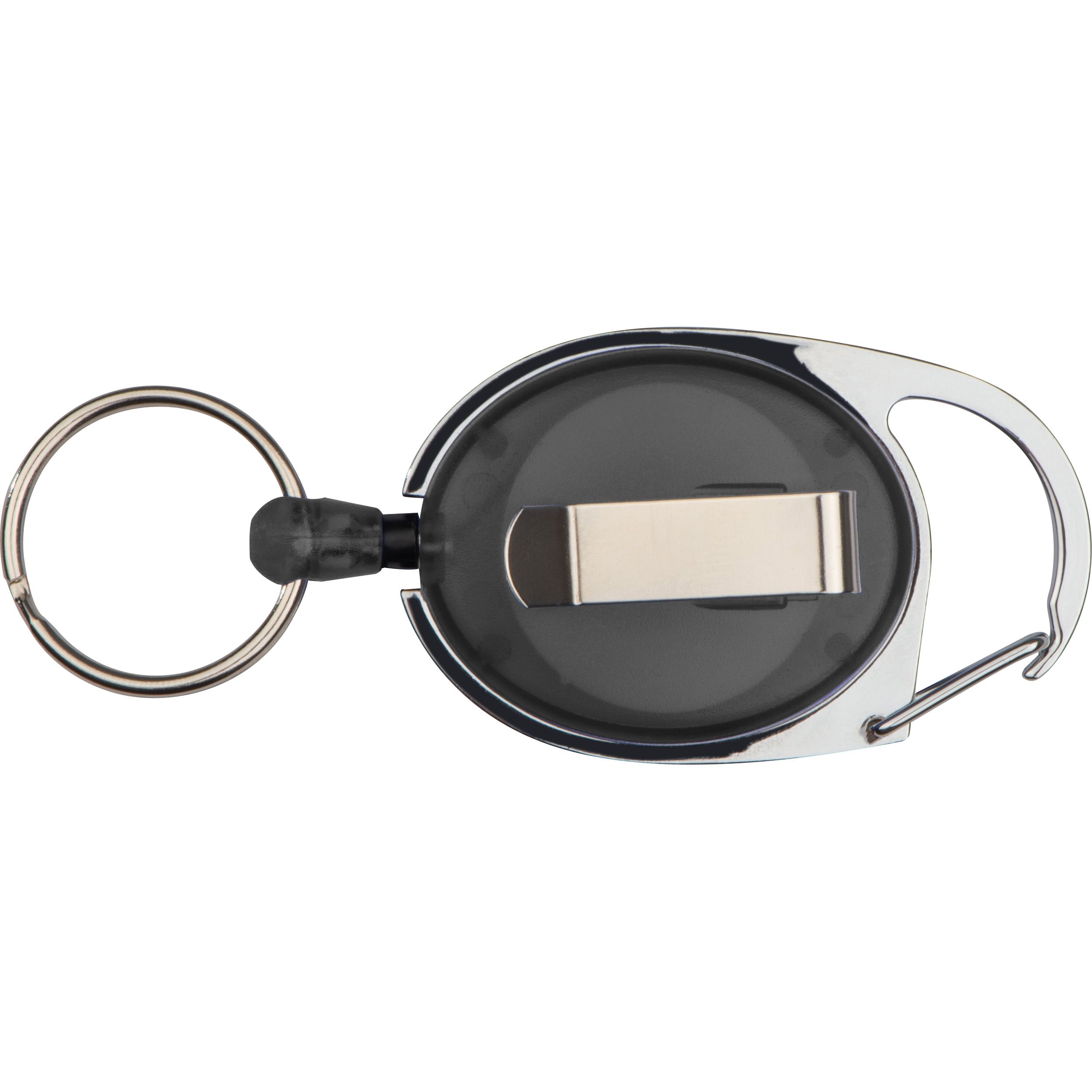 MA91171-03Schluesselanhaenger mit Karabiner und ausziehbarem Schluesselring_ schwarz