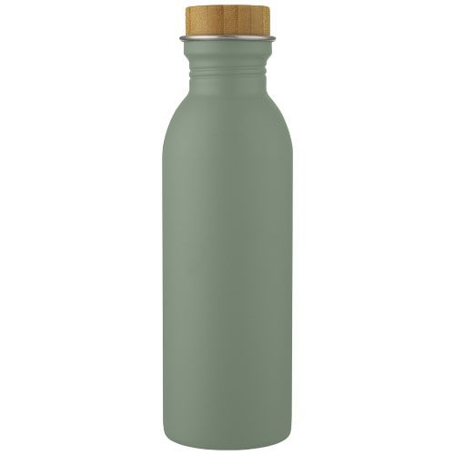 PF100677-3Kalix 650 ml Sportflasche aus Edelstahl_ heather gruen