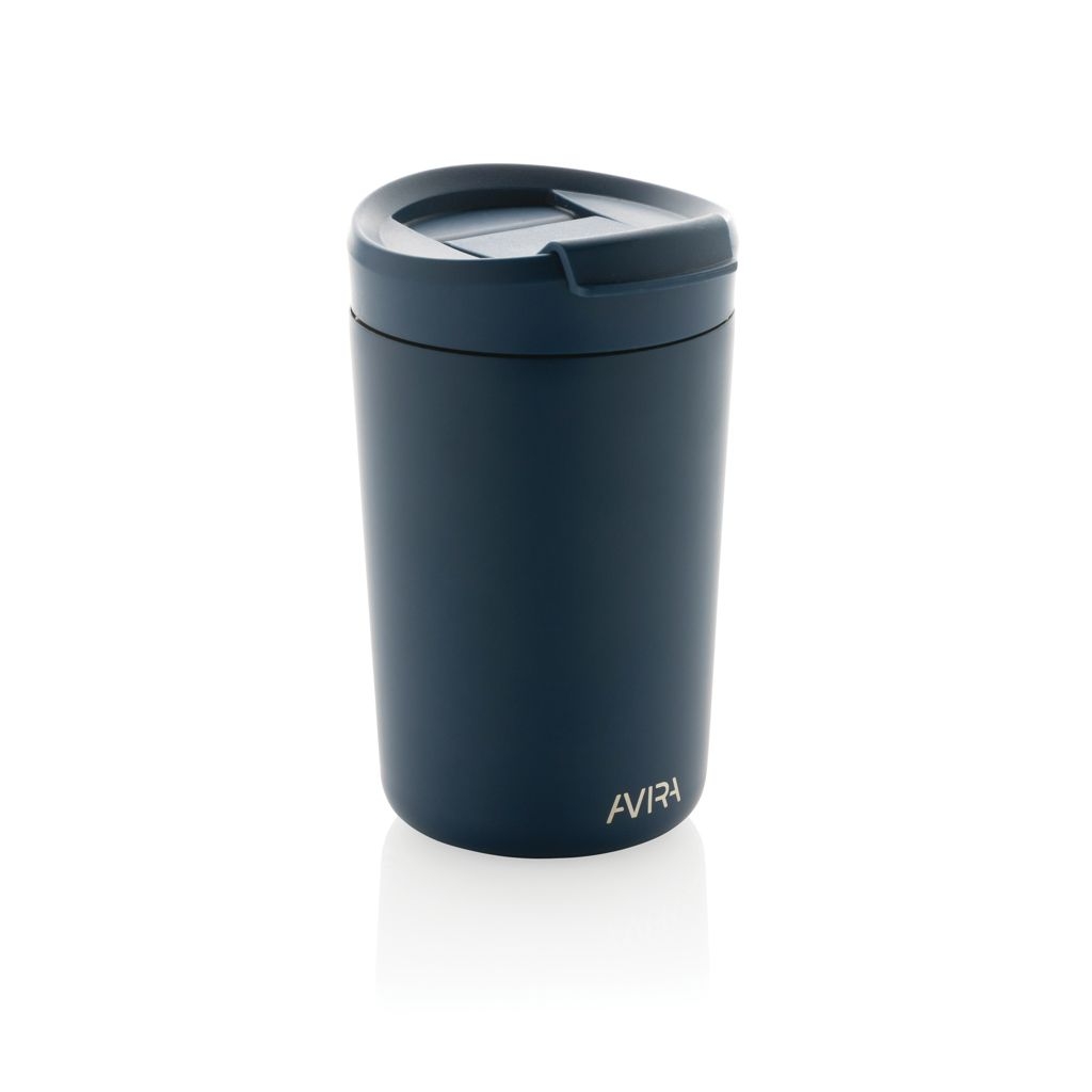 XDP438.02-0Avira Alya RCS recycelter Stainless-Steel Becher 300ml_ navy blau