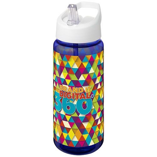 PF210446-5H2O Active® Octave Tritan™ 600 ml Sportflasche mit Ausgussdeckel_ blau_weiss