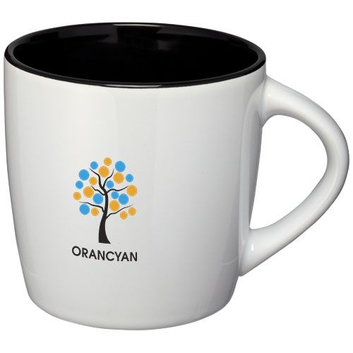 PF100477-1Aztec 340 ml Keramiktasse_ weiss_schwarz