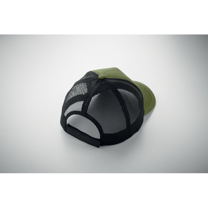 MO2986-49Blist Trucker Kappe 5 Panels_ armeegruen